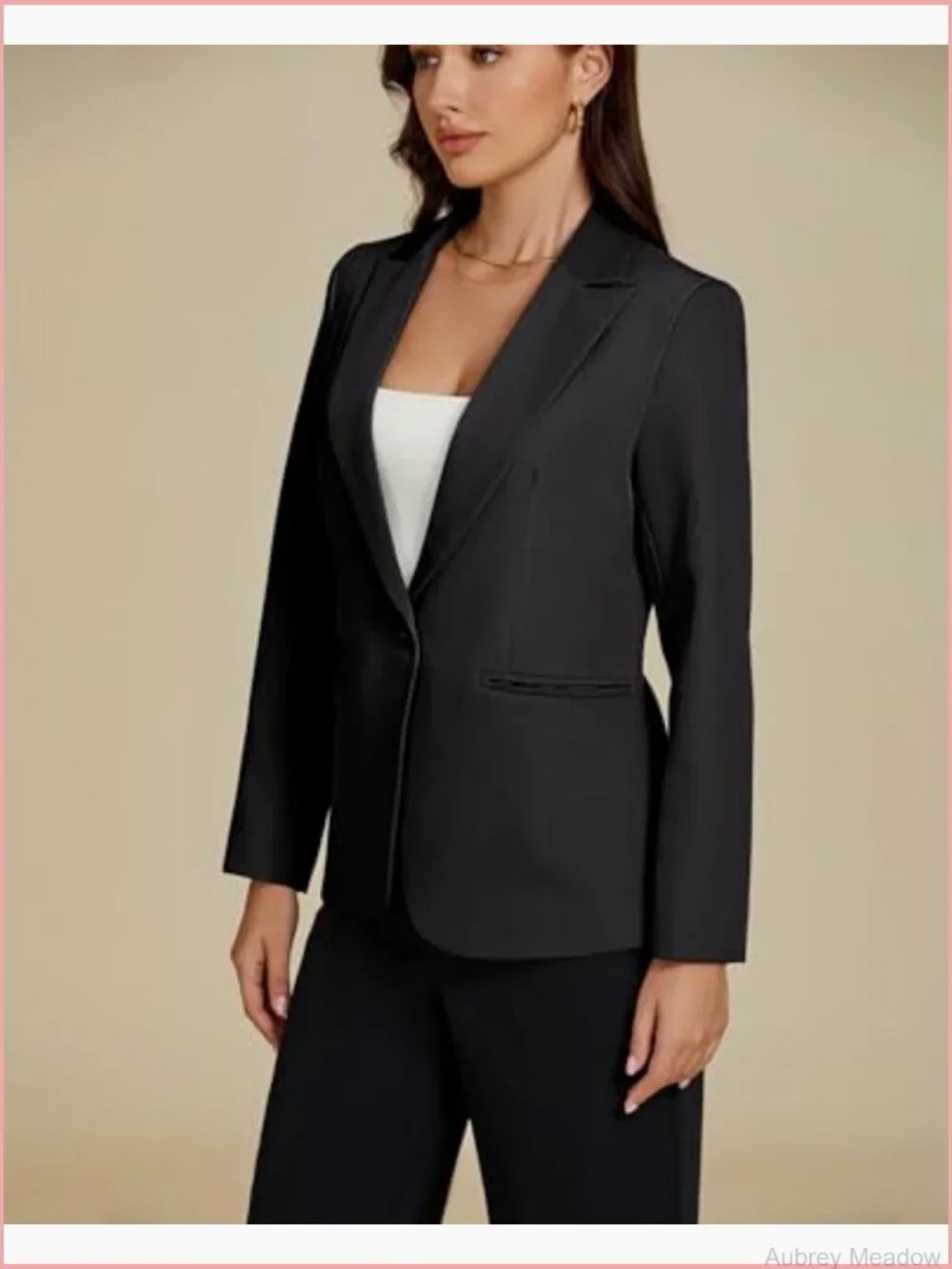 Dressy Blazers for Women Button Long Sleeve Lapel Business Casual Office Work